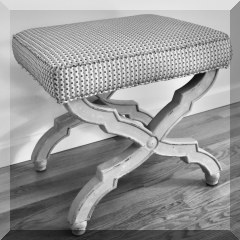 F22. Cross legged upholstered vanity seat. - $95